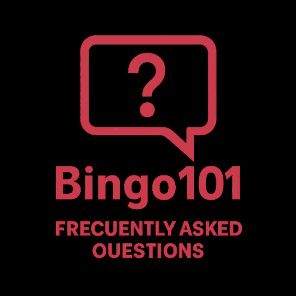 An icon representing Bingo101 Frequently Asked Questions as a guidance resource.