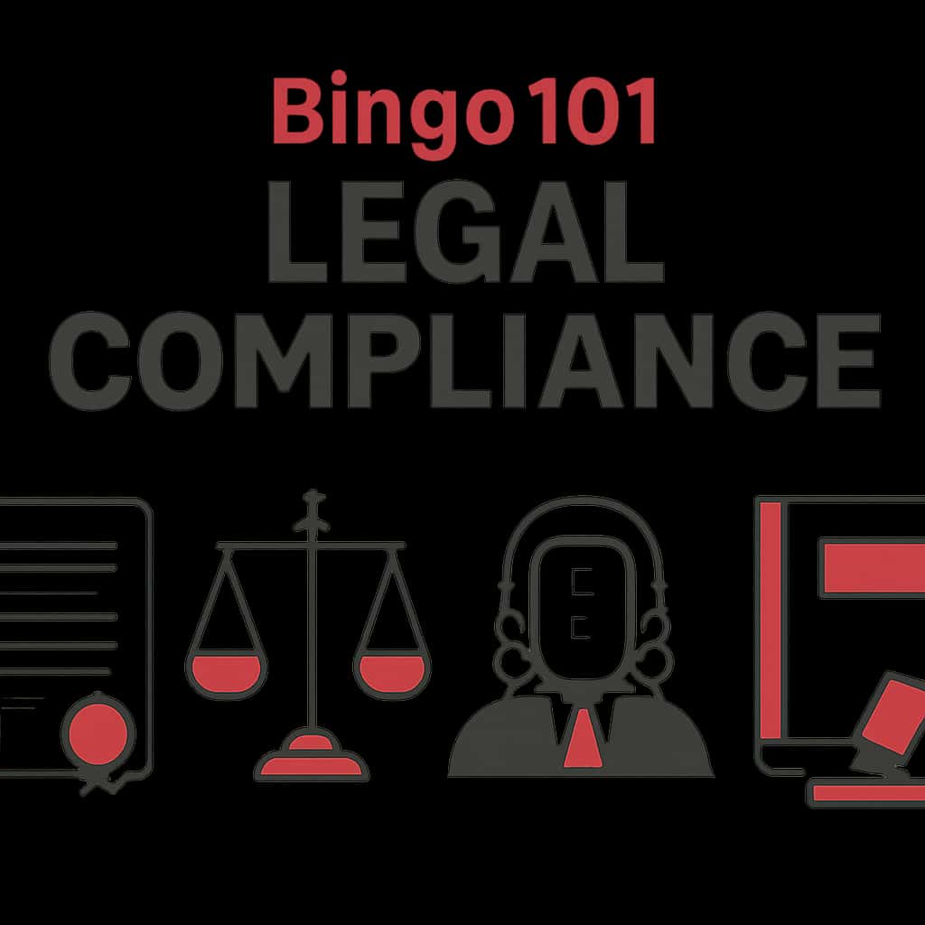 An educational diagram for Bingo101 Legal Compliance.