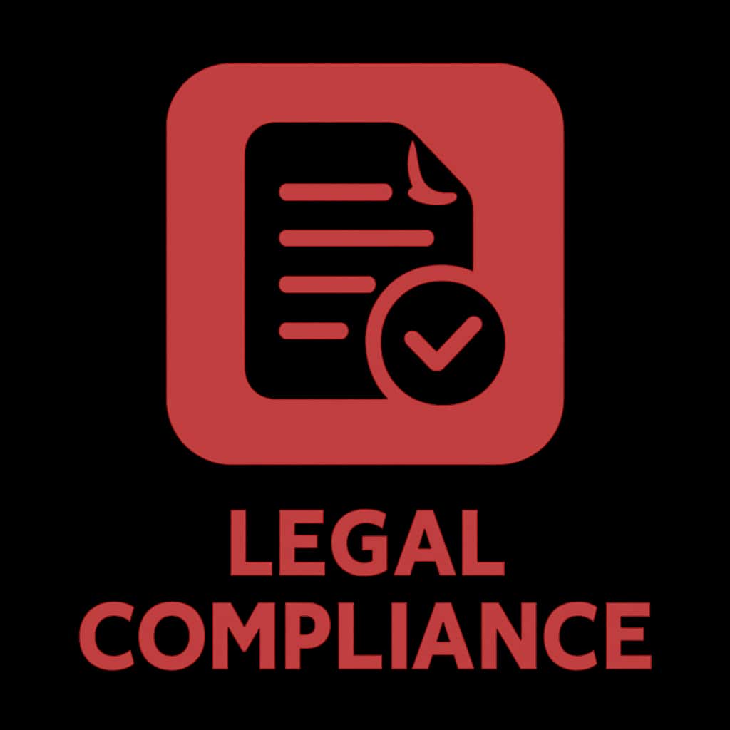 A badge design symbolizing Bingo101 Legal Compliance.