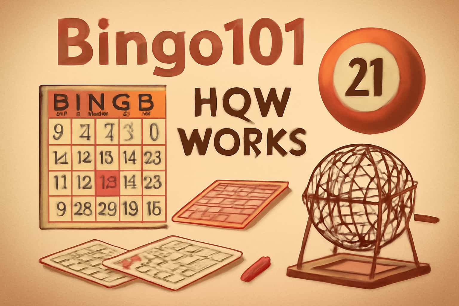 An informative visual representation of the Bingo101 platform in a high-tech style.