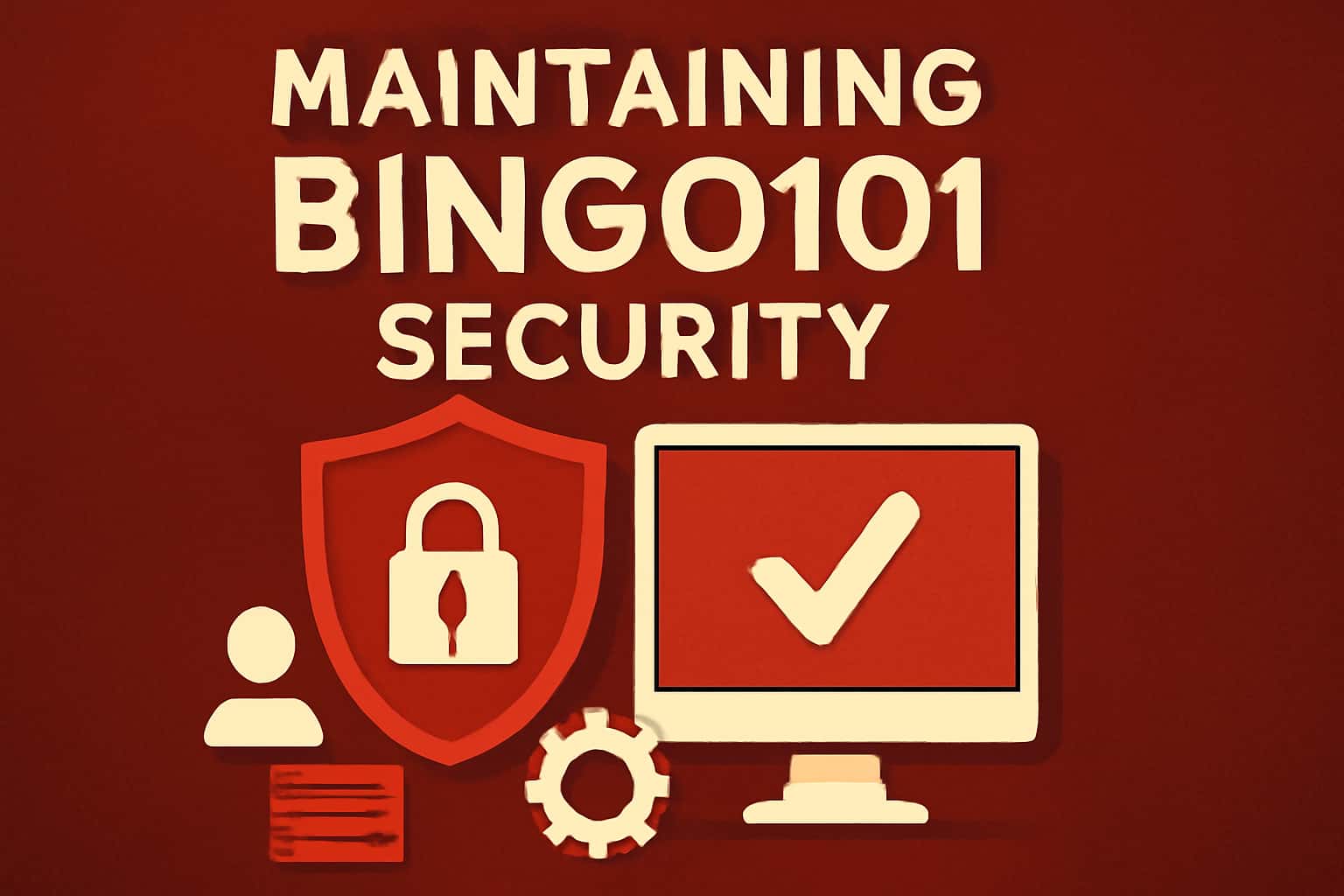 An informative visual about maintaining security on the Bingo101 platform.