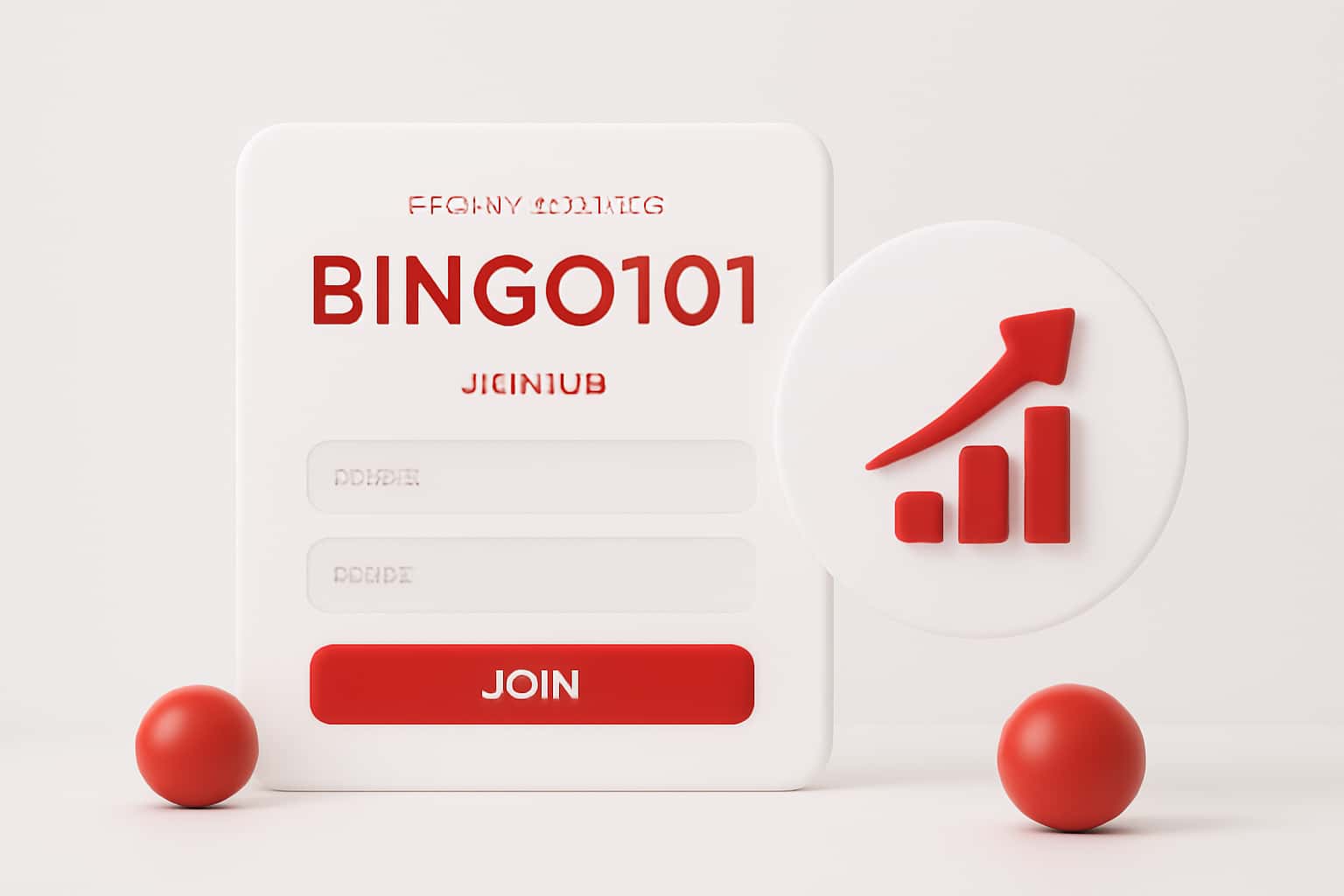 Start Playing Bingo101 - Sign Up Interface